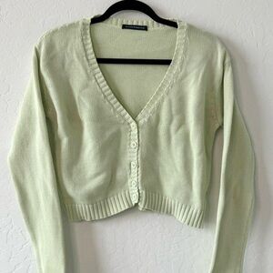 Brandy Melville Light Green Cardigan